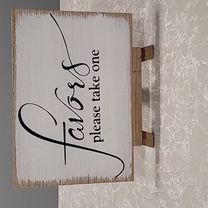 Wedding Sign - Favors